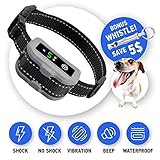 Anpet Anti Barking Device Dog Bark Collar - Bark No Shock/Shock Control Collar Stopper - Sportdog Bark Solution Limiter - Bark Off Genie Deterrent - No Bark Small Dogs Silencer Collars