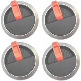 Firsgrill professional replacment Blackstone Griddle grills valve Knobs | 4-Pack Silve suitable for blackstone grills，