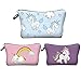 Jom Tokoy Unicorn Makeup Bag 3pcs/set Cosmetic Bag kitty Pencil Case (unicorn-4)