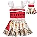WuFun Girl's Princess Moana Costume Digital Print Ballerina Style Dress(Multicolored, 140cm/7 Years)