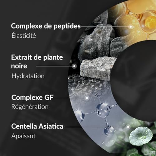 [MIZON] ALL IN ONE BLACK SNAIL CREAM (75 ml) Soin coréen - Crème Hydratante Réparatrice - Anti-âge - Extraits de plantes & Bave d'escargot noir