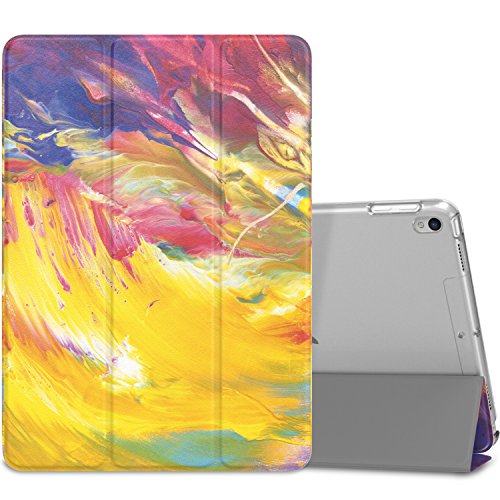MoKo Case for iPad Pro 10.5 - Slim Lightweight Smart-shell Stand Cover with Translucent Frosted Back Protector for Apple iPad Pro 10.5 Inch 2017 Released Tablet, Painted Sky (Auto Wake / Sleep)