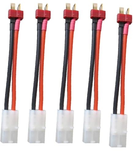 Vrouwelijk naar Mini Tamiya aansluiting, T-stekker op Mini Tamiya-aansluiting, voor het aansluiten van de batterij op de T-aansluiting en Mini Tamiya op ESC of oplader, perfect voor krachtige