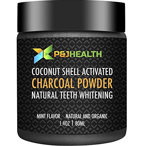 Teeth Whitening Coconut Activated Charcoal Powder Natural Mint Flavor | Higher Efficiency Than Charc