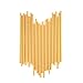 125 PCS Gold Paper Straws For Beverage Decorations Cake Pop Stick Decoration - Boxed 5 Individual Packs of 25 Units