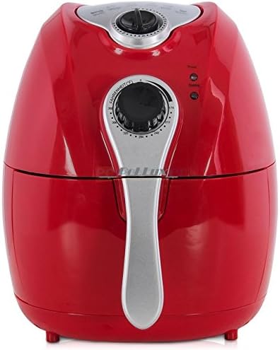 PoLLux - Electric Air Fryer w/ Temperature Control - Detachable Basket Multi Function - 1500w (Red)