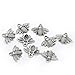 HOUSWEETY 50pcs Metal Bee Charm Pendants 21mm x 16mm(7/8