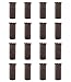 WISLIFE Brown Floor Protectors - Furniture Protectors, Snug Fitting Chair Leg Floor Protectors, Anti Skid Chair Socks for Hardwood Floors 16pcs/pack for 4 Four-leg Chair