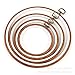 Embroidery Hoops Cross Stitch Hoop Ring Imitated Wood Circle Set Display Frame for Art Craft Handy Sewing and Hanging - Pack of 4 (5.5