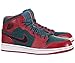 Jordan Retro 1 Mid Men Round Toe Suede Black Basketball Shoe