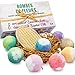 French Bath Bombs for Women with Loofah Mitt and 8-100% all Natural - Fresh Fizzy Floral Essential Oils Scents - Rose Lavender Mint Chamomile + Shea Butter + Aloe Best Vegan Spa Day Kit
