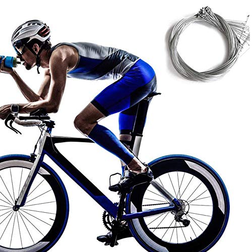 outopen 10pcs Road Bike MTB Gear Bicycle Brake Line Shifter Core Inner Cable Wire 2M