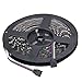 NEWSTYLE Black PCB Celebration LED Strip Lighting 16.4ft 5M Waterproof Rope Lights 300 LEDs 5050 SMD RGB Multicolored