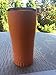 Silver Buffalo Double Walled Stainless Steel Travel Tumbler, 20-Ounces, Matte Orange