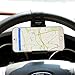Car Mount, Costech Steering Wheel Stand GPS Rubber Band Holder for iPhone 6,6s,6plus,5s,Samsung Galaxy S6,S5,Note 5,4,3,Other Not More Than 5.5 Inch Moblie Phone (Black)