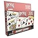 Gin Rummy Card Game Gift Box Set with Authentic USA Made Bicycle Playing Cards, Four Card Holders and Score Pad with Game Instructions by All7s