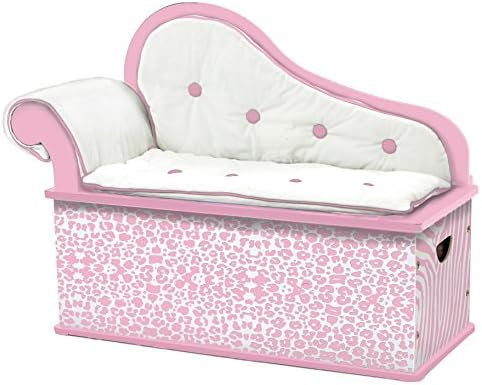 Levels of Discovery Pink Wild Side Bench Seat with Storage