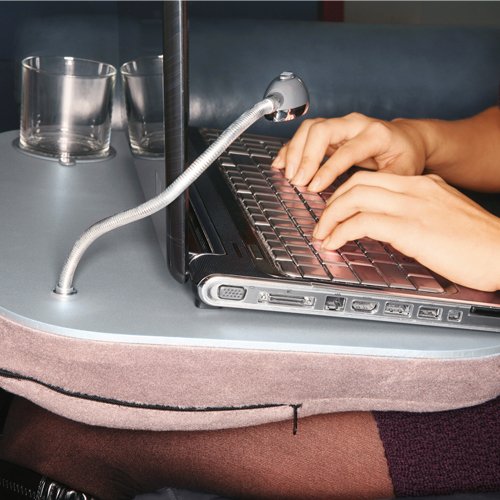 Buy BusinessClass Portable Laptop Lap Desk (18" x 15") Spacious Work Area BuiltIn 360 LED