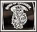 Sofantex Sons of Anarchy Reaper Luxury Plush Throw Blanket, Black