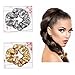 9 Pcs Hair Scrunchies and 18 Counts Black Elastics Hair Ties - Hair Bobbles Ponytail Holder Elastics Hair Scrunchy Hair Bands Shiny and Velvet Scrunchies for Woman Girls