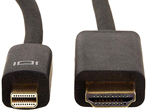 AmazonBasics Mini DisplayPort to HDMI Display Adapter Cable - 10 Feet