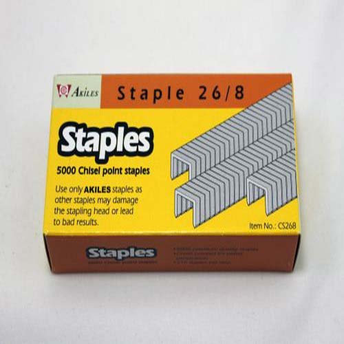 AkilesABM 26/8 Premium Heavy Duty Staples (5000pk) - ABM-SC268