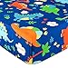 UOMNY Crib Sheets for Boys Fitted Crib Sheet Baby Sheet for Standard Crib and Toddler Mattresses Nursery Bedding Sheet Crib Mattress Sheets for Boys and Girls1 Pack Dinosaur Toddler Sheet