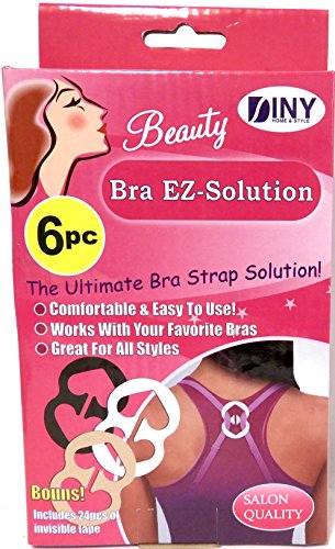 6 Bra Strap Concealer Clips Solution Perfect Lift Max Cleavage Control Racerback - Thumbnail 2