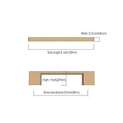 Asidrama 10 Pack 3.75 Inch(96mm) Champagne Bronze