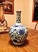Classic Ming Era Blue and White Porcelain Floral Globular Vase. Globular