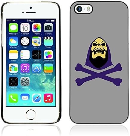 CASETOPIA / Skeletor / Apple Iphone 5 / 5S / Black Hard Back Case Cover Shell Armor Protection