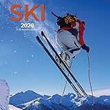 Ski 2020 12 x 12 Inch Monthly Square Wall Calendar with Foil Stamped Cover by Wyman Publishing, Wint by