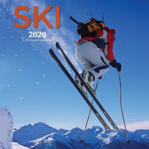 Ski 2020 12 x 12 Inch Monthly Square Wall Calendar with Foil Stamped Cover by Wyman Publishing, Wint by