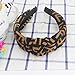 Designer FF Print Headband for Women - Fashionable Classical Cross Knot Hairbands - Flexible Wide Hard Hair Hoops with Soft Comfortable Material for Girls - 3PCS of Pack