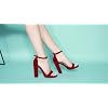 Womens-Ankle-Strap-Block-High-Heel-Sandals-Open-Toe-Pumps-Dress-Party-Shoes-Glitter-Gold-36-230US6