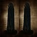 Juanshi Unisex Hooded Velvet Cloak Role Play Costume Halloween Party Cape Color Purple Size M