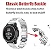 ANCOOL Compatible Garmin Fenix 5 Easy Fit Band 22mm Replacement Stainless Steel Metal Band for Garmin Fenix 5 / 5Plus - Silver