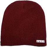 Neff Unisex Daily Beanie, Warm, Slouchy, Soft Headwear, Maroon, One Size