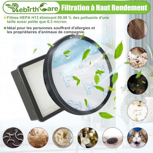 Filter for Rowenta Compact Power XXL Vacuum Cleaner RO48xx RO4Bxx RO4825EA | RO4811EA RO4823EA RO4B11EA RO4826EA RO4871EA RO4855EA RO4881EA RO4886EA RO4850EA RO4853EA RO4873EA, Replaces #ZR78000