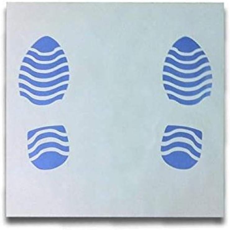 JBM® 50409 Floor Mats Pack of 250 Papers, Weiß, Blau