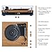 LP&No.1 Retro Belt-Drive Bluetooth Turntable with Separable Stereo Speakers,3 Speed Vinyl Record Playerthumb 4