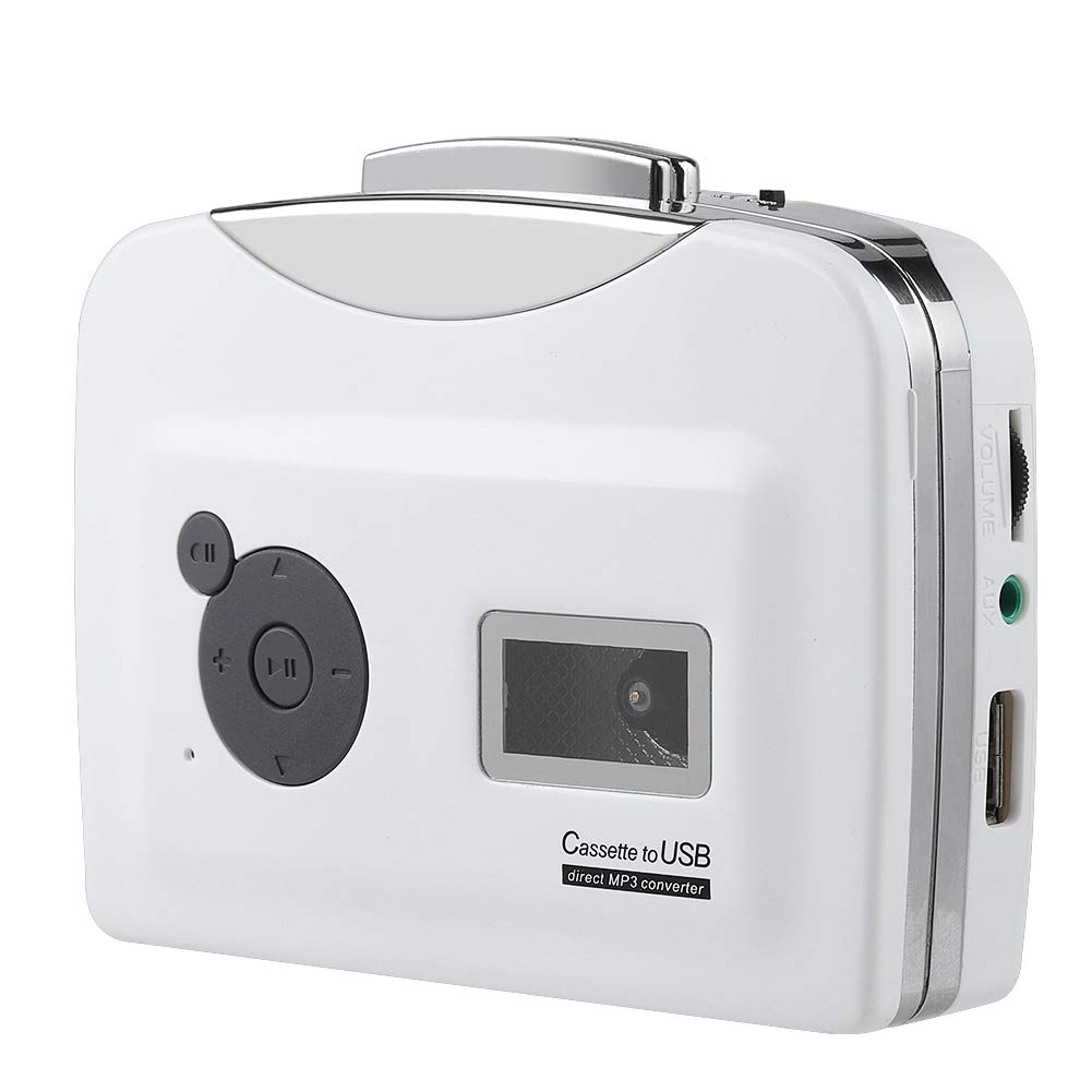 VBESTLIFE Portable Cassette Tape to MP3 Converter, USB Flash Drive Audio Music Player, Converter Tape to USB Flash in MP3 Format, No Computer Required