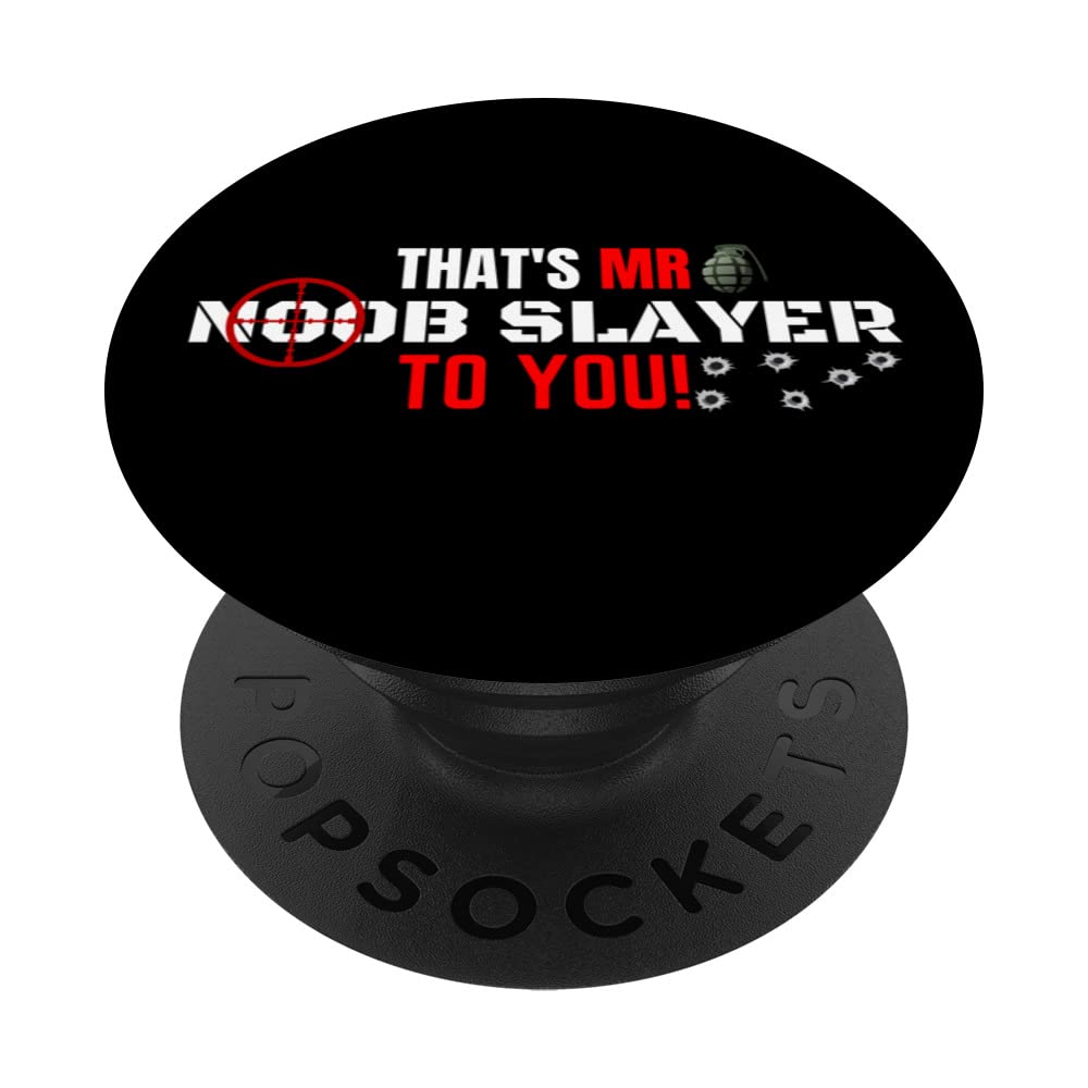 Awesome Gaming Pro Console Pc Gamer Player Pro Noob Slayer PopSockets Swappable PopGrip