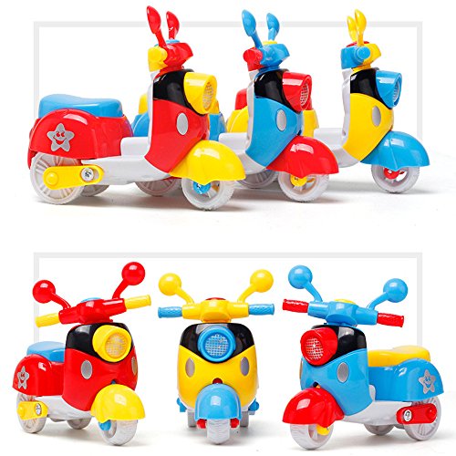 Sunny&Love 2018 Mini Motorcycle Toy Fun Creative Inertia Motorcycle Early Model Educational Toys (Random)