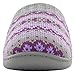 RockDove Sweater Knit Scuff Slippers for Women, Size 7-8 US Women, Periwinkle