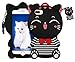 Joyleop Black Cat Case Compatible with Phone 5 5C 5S SE,Cute 3D Cartoon Animal Cover,Kids Girls Fun Soft Silicone Rubber Kawaii Character Unique Cases,Fashion Shockproof Skin Protector for iPhone5