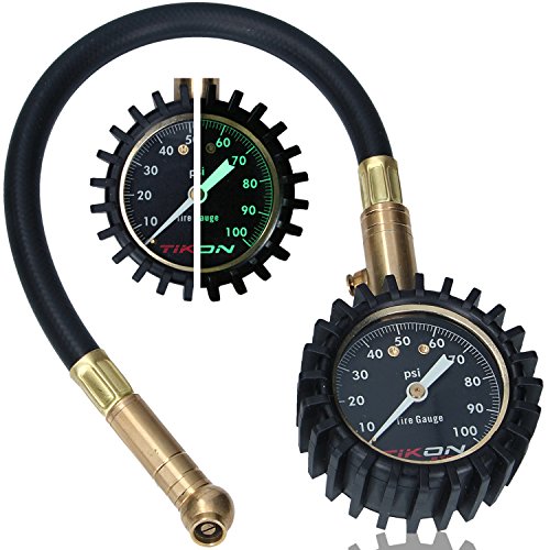 Tire pressure gauge (0-100 psi) for car auto motorcycle…