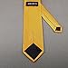 DAA3E01S Gold Solid Woven Microfiber Tie Italian Design Tie Factory For Presents By Dan Smith