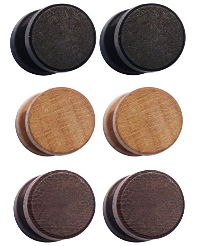 3 pairs wood wooden vintage round circle fake cheater p…