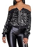 Speedle Women Party Clubwear Sexy Off The Shoulder Sequin Jacket Coat Outwear